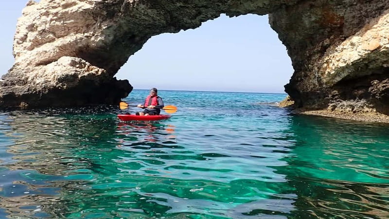 4-hour Ayia Napa SeaCaves Guided Kayaking from Limnara beach - Key points at a glance