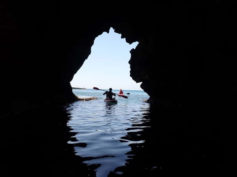 4-hour Ayia Napa SeaCaves Guided Kayaking from Limnara beach - Entering the Ayia Napa sea caves