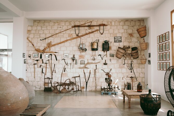 Akamas Wine Experience – All Inclusive Wine Tour - Sterna Winery’s cellar and old tools