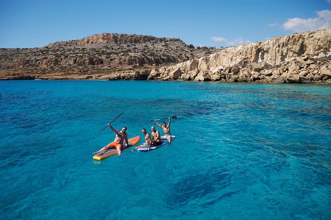 Ayia Napa: Blue Lagoon & Cavo Greco Cruise with Lunch & Open Bar - The catamaran: small group, relaxed pace