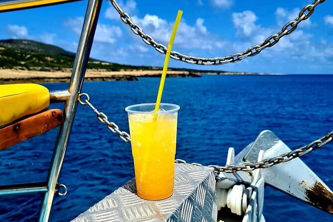 Blue Lagoon Akamas Bus and Boat Tour with Water Slide from Paphos - Baths of Aphrodite and the botanical garden