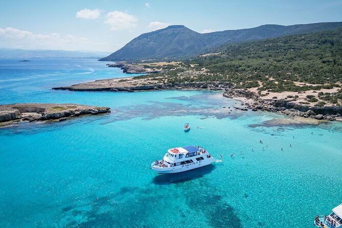 Blue Lagoon (Akamas) Bus & Boat Tour with Water Slide from Paphos - Key points at a glance