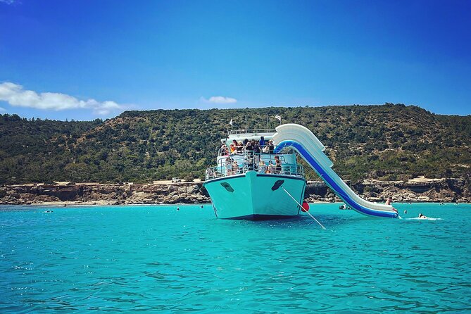 Blue Lagoon cruise: giant slide, music & Paphos hotel transfers - Key points to know before you book