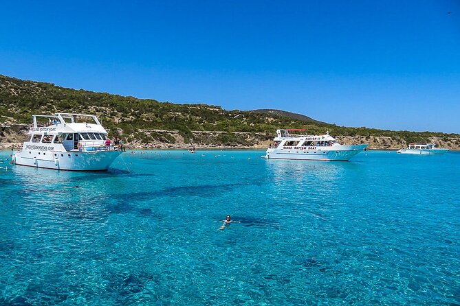 Blue Lagoon Latchi Pafos, boat trip with water slide F/D - Lunch near Polis and Aphrodite’s Baths