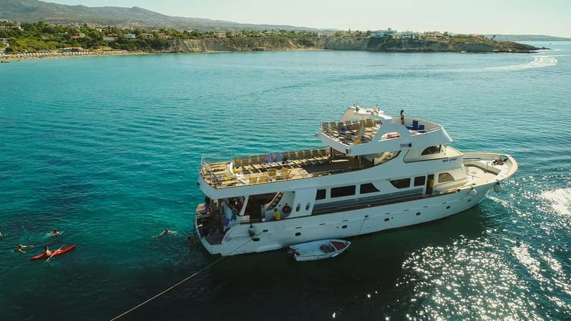 Cruise from Paphos Harbour to Blue Lagoon: All Inclusive - Coral Bay, Peyia, and the first swim