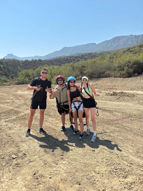CYPRUS: Tandem Paragliding Experience - Takeoff: a quick burst of nerves