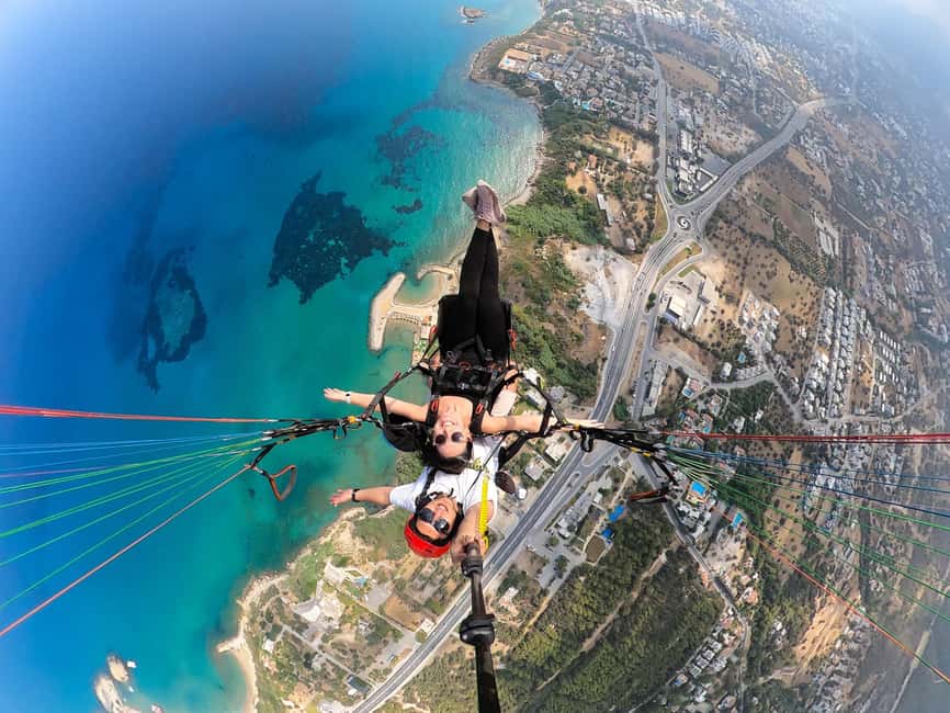 CYPRUS: Tandem Paragliding Experience - From the Kyrenia office to the mountain launch
