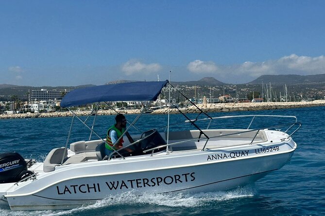Eden New Gen Speedboat with driver to Blue Lagoon, Sea Caves - Setting Out From Latchi Harbour