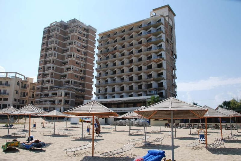 From Aya Napa/Protaras: Varosha Ghost Town Tour on a Red Bus - Two hours to walk, eat, or swim