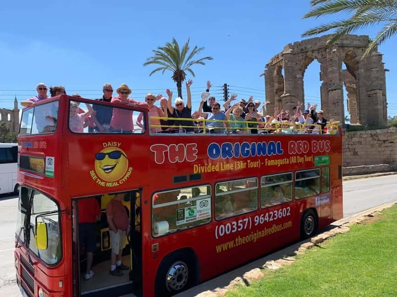 From Aya Napa/Protaras: Varosha Ghost Town Tour on a Red Bus - The red bus ride from Ayia Napa or Protaras