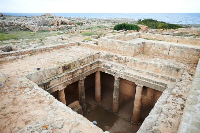 From Ayia Napa & Protaras: Kourion Tour and Paphos Town - Petra tou Romiou turns a sea stack into a legend