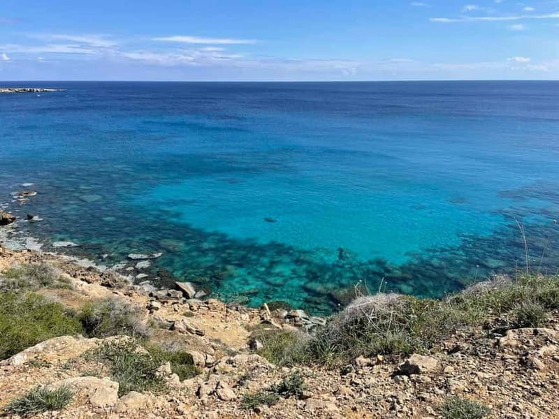 From Larnaca: Cape Greko Guided Tour with Transfers - Bridge of Lovers and a quick coastal pause