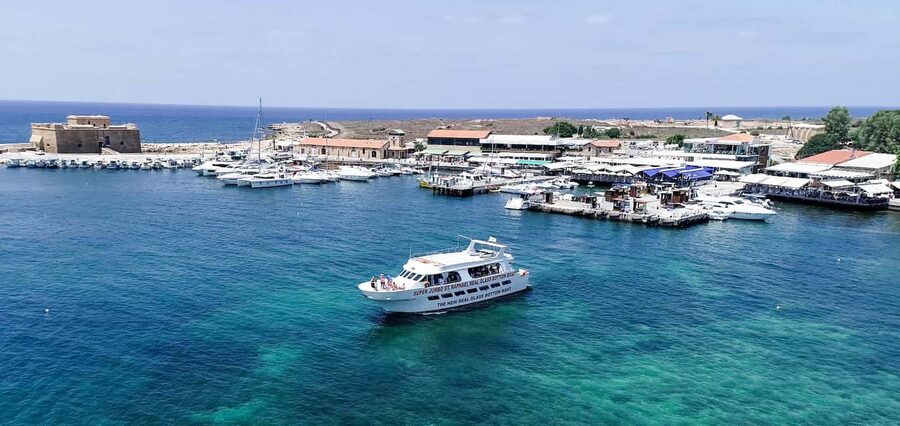 FROM PAPHOS: 1.5 HRS Glass Bottom Boat Cruise with swimming - Key points to know before boarding
