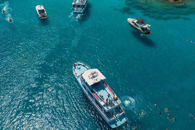 From Protaras: Turtle Cove & Blue Lagoon Cruise - Blue Lagoon: the second swim and the big jump