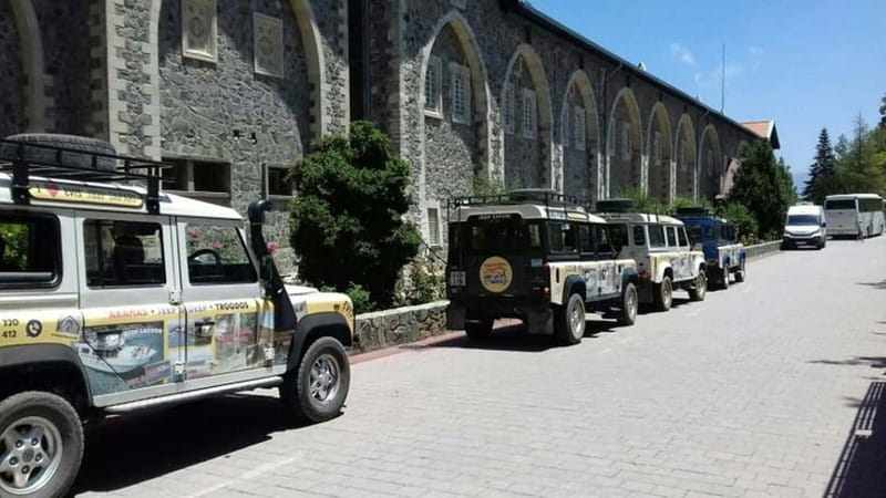 Guided Safari Tour Troodos Mountains and Kykkos Monastery - Omodos brings wine, stone streets, and a slower pace