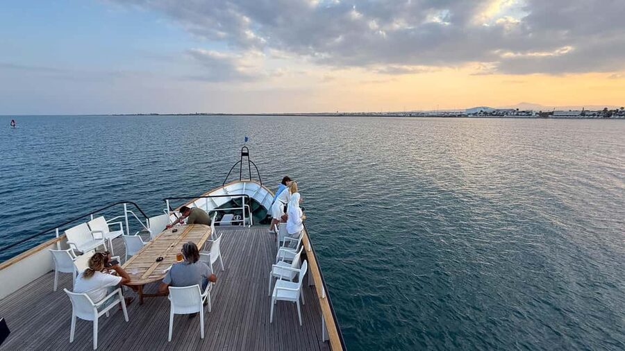 Larnaca: Disco Sunset cruise - Setting sail along the Larnaca coast