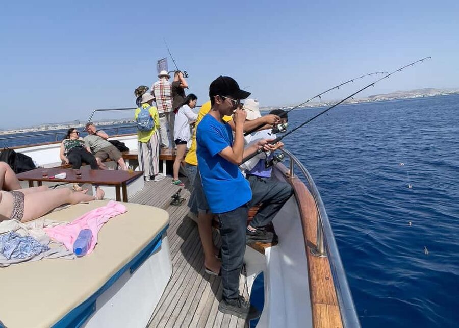 Larnaca: Relaxing Cruise with Fishing and BBQ Lunch - Leaving Larnaca Marina for a relaxed morning