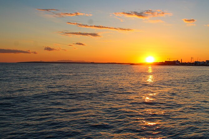 Larnaca Sunset Cruise - Sunset from the open water
