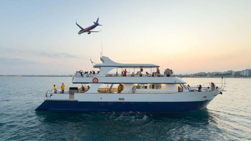 Larnaca: Sunset Cruise with a Glass of Wine - Mackenzie Beach and the 30-minute swim