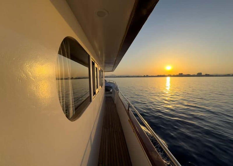 Larnaca: Sunset Cruise with a Glass of Wine - Sunset over the Mediterranean