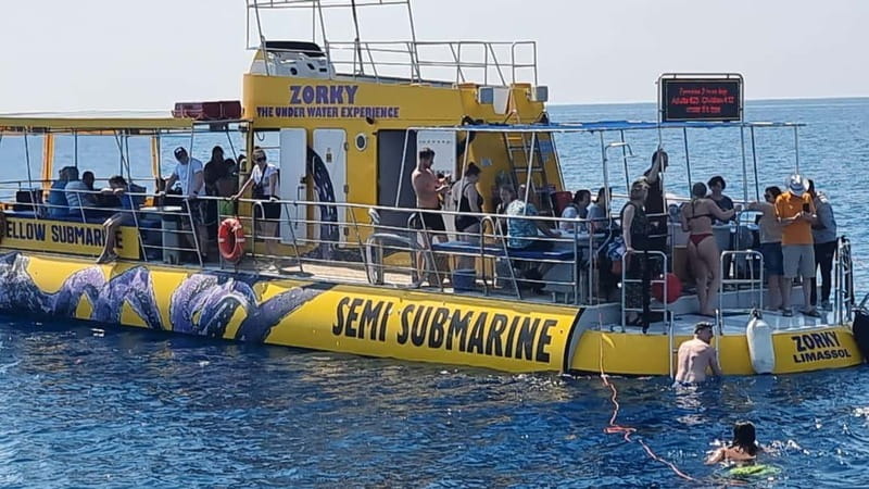Larnaca: Yellow Submarine Mini Cruise with a Swim Stop - Booking, cancellation, and timing