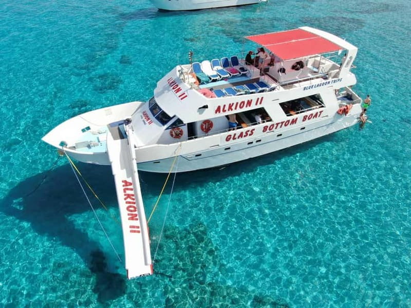 Latchi: Blue Lagoon Glass Bottom Boat Cruise with Drinks - Saint George’s Island, chapel, and old stone sites