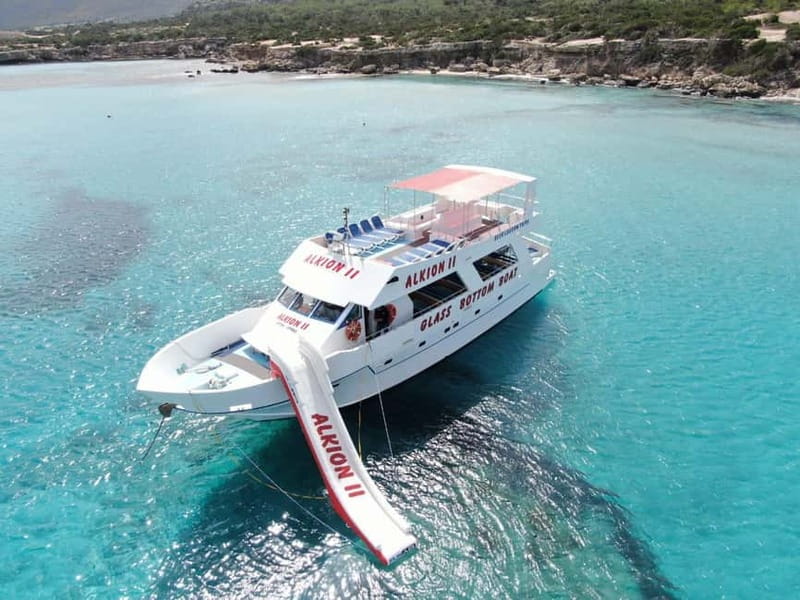 Latchi: Blue Lagoon Glass Bottom Boat Cruise with Drinks - What the glass bottom boat adds
