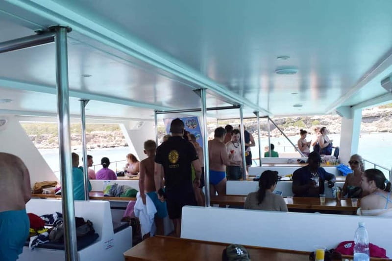 Latchi: Nafsika II Boat Cruise to the Blue Lagoon - The Blue Lagoon swimming stop