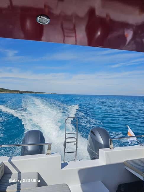 Latsi Blue Lagoon: Private Yacht with Drinks - Leaving Latchi Harbour for the Akamas coast