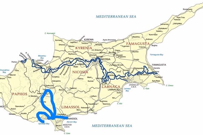 Limassol Cruise Terminal Traditional and Modern Cyprus Tour - Omodos village, stone lanes, and the Holy Cross monastery