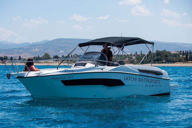 Luxury Karnic SL701 Boat with driver to Blue Lagoon & more - Along the Akamas coastline