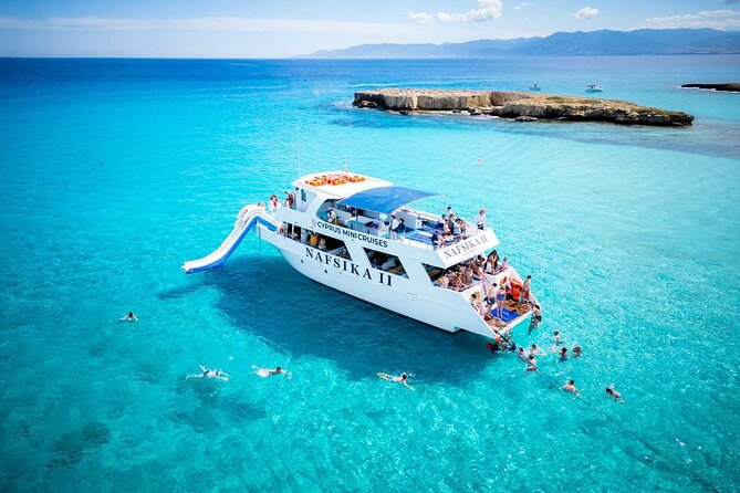 Nafsika II Half Day Cruise Swimming to blue lagoon water slide - The coastline before the Blue Lagoon