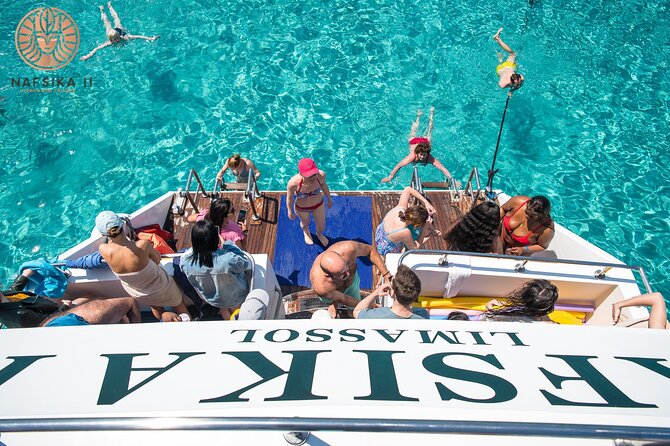 Nafsika II Half Day Cruise Swimming to blue lagoon water slide - One hour in the Blue Lagoon
