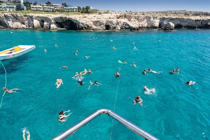 Odyssey Boat Safari from Larnaca - Swimming at the sea caves and Blue Lagoon