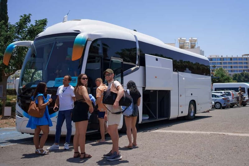Paphos/Akamas: Blue Lagoon Bus & Boat Tour with Water Slide - Practical packing advice for the eight-hour route