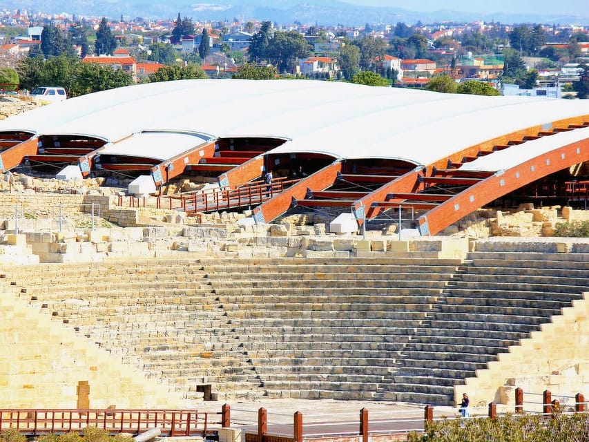 Paphos: Aphrodite's Birthplace, Lefkara & Kourion Day Trip - Kourion, where the sea frames the ruins