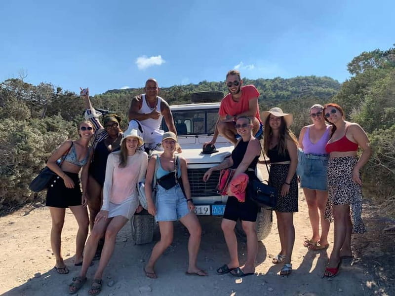 Paphos: Avakas Gorge & Turtle Bay Jeep Tour with Donkey Farm - Sea Caves at Peyia: an easy first stop