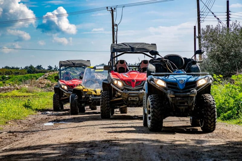 Paphos: Beach and Mountain Buggy Safari - From Geroskipou beach to the farm tracks