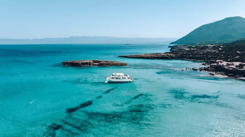 Paphos: Blue Lagoon Afternoon Cruise with Swim, BBQ & Wine - Sunset from the deck