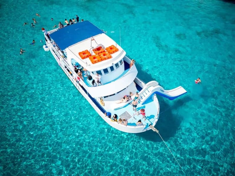 Paphos: Blue Lagoon Boat Trip with Transfers - A boat with room to relax