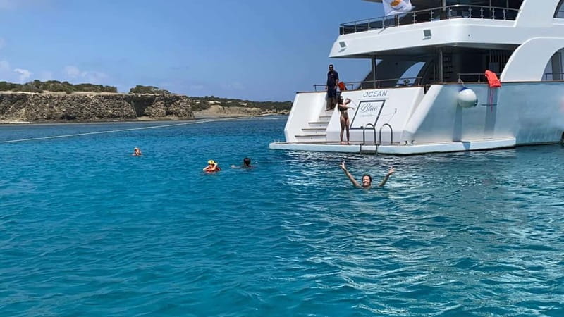 Paphos: Blue Lagoon Cruise-BBQ Lunch, Open Bar, Slide - Two hours at the Blue Lagoon
