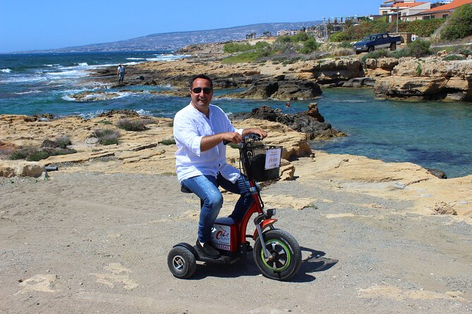Paphos Electric Scooter Rental - Along the Paphos coastal path