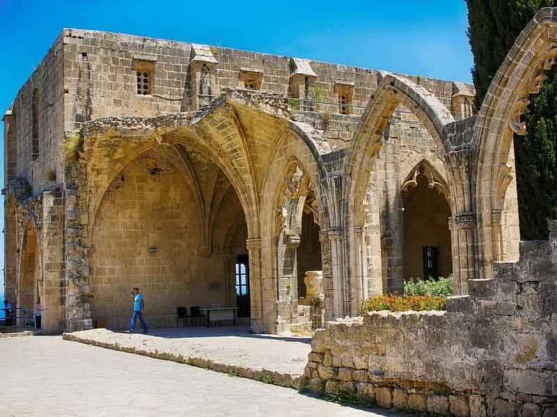 Paphos: Kyrenia, St. Hilarion Castle & Bellapais Abbey Tour - Bellapais Abbey and its Gothic setting