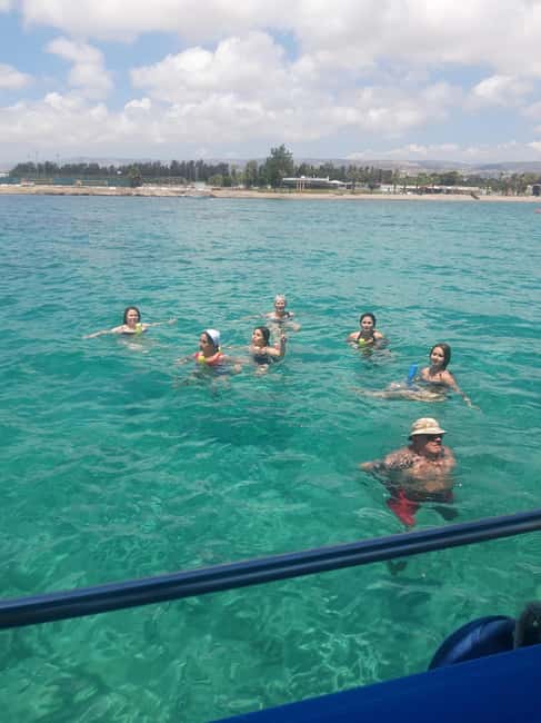 Paphos: The Yellow Glass-Bottom Boat Cruise Swim & Snorkel - A friendly crew makes the short trip better