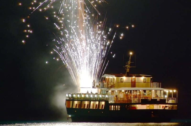 Paphos: Wave Dancer Fireworks, Buffet Dinner & Show Cruise - What kind of night is this?