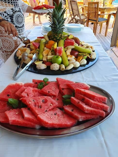 Paphos: Wave Dancer Full Day Sunshine Cruise All Inclusive - The first swimming stop and BBQ lunch
