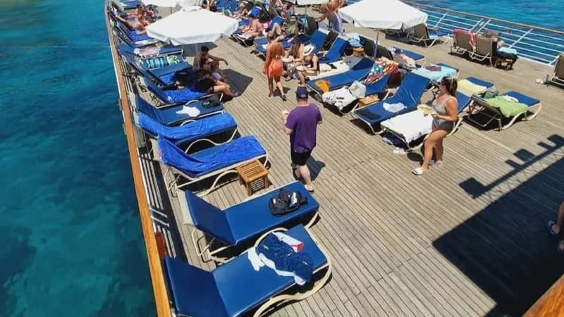 Paphos: Wave Dancer Sunset Cruise with BBQ and Swimming - Fresh BBQ on the top deck