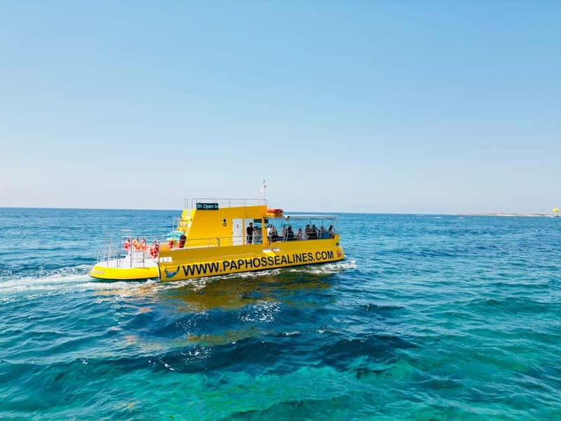 Paphos: Yellow Submarine Swim Cruise with Unlimited Drinks - The Vera K wreck is the first major sight