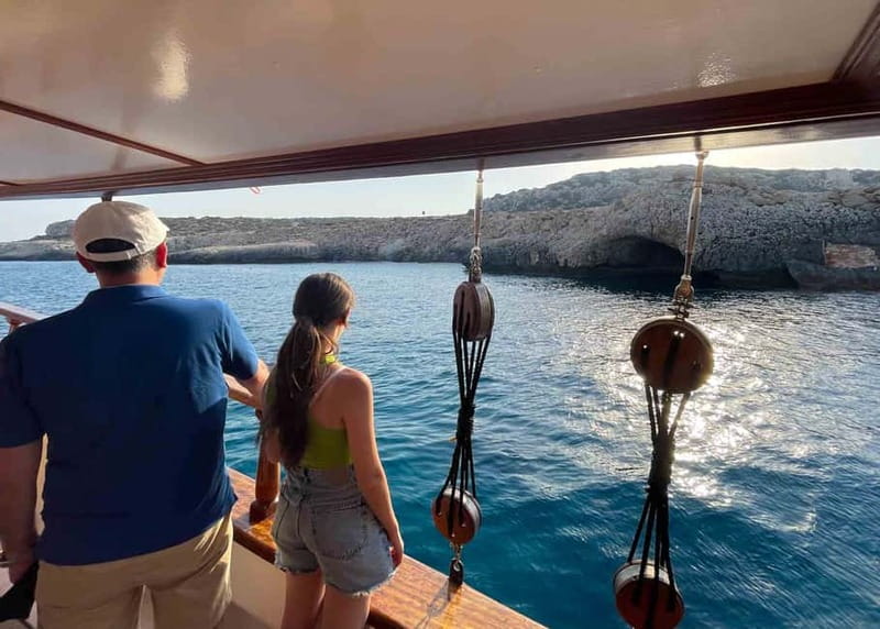 Pernera: Golden Hour Sunset Cruise - Fig Tree Bay and Green Bay from the water