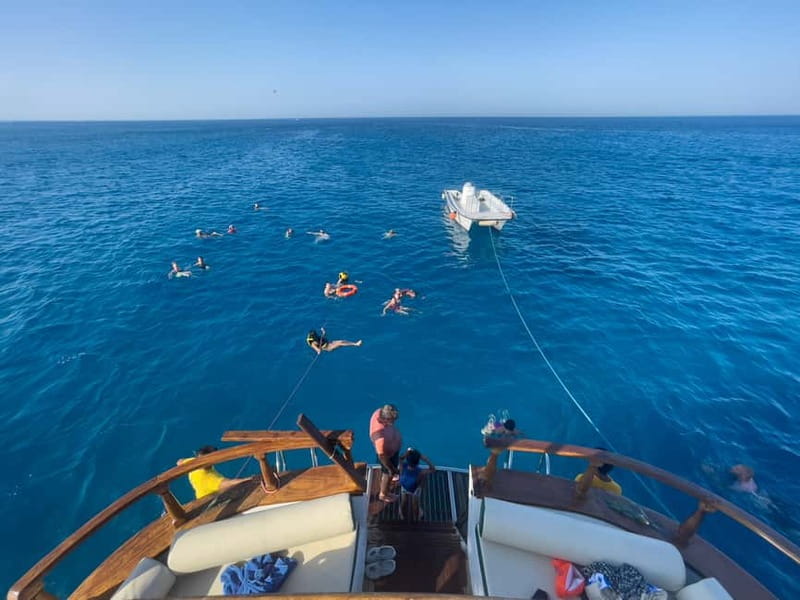 Pernera: Golden Hour Sunset Cruise - Konnos Beach and the first swim